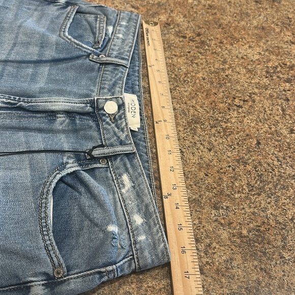 Hidden Khalia Wide Leg Jean Medium Wash Destroyed Knee Womens Size 31 - Picture 15 of 15